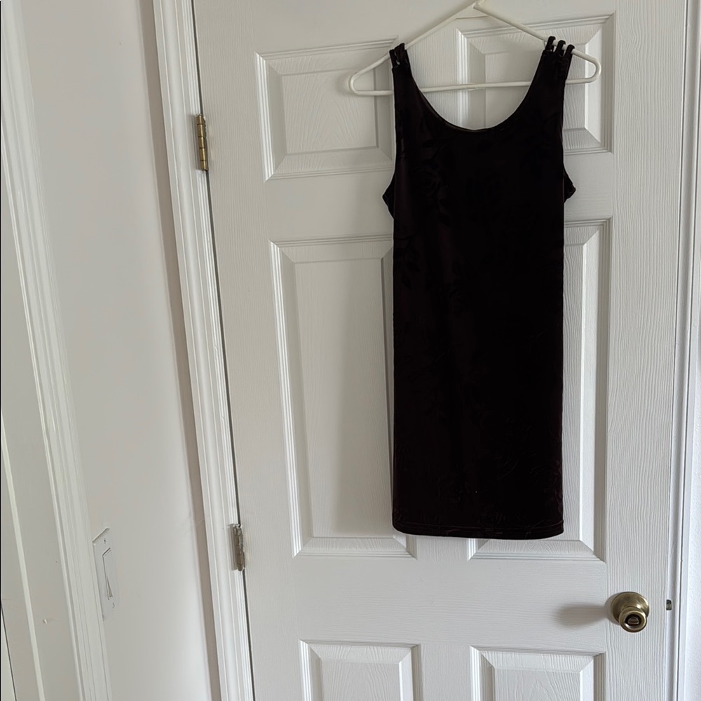 Sexy Brown Sleeveless Dress
